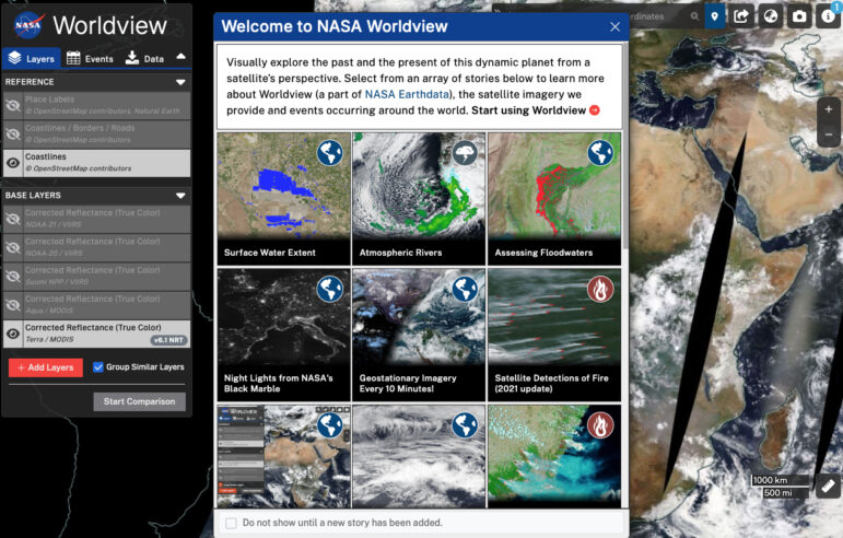 NASA's Worldview Site Expands Data Tools and Environmental Reporters - Global Investigative Journalism Network